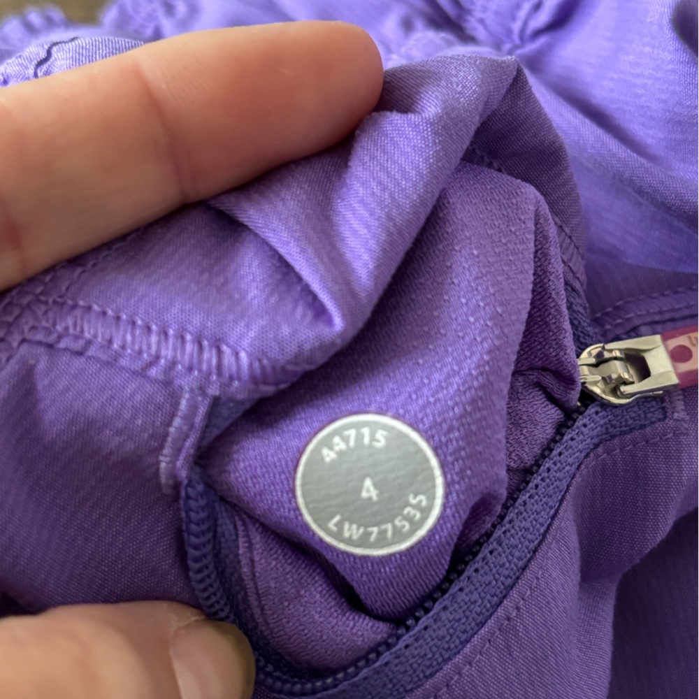 Lululemon Purple shorts. Like new condition - Picture 6 of 6